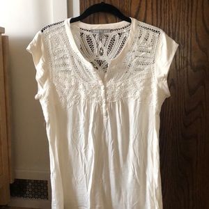 Danielrainn lace detail blouse